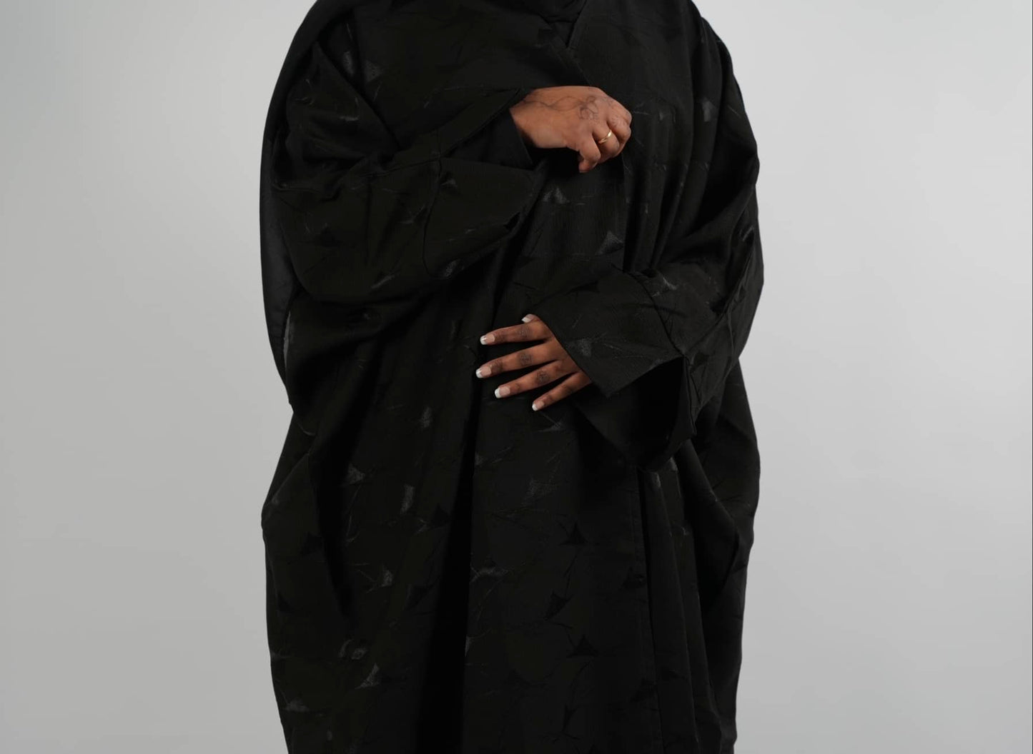 Black Open Abaya
